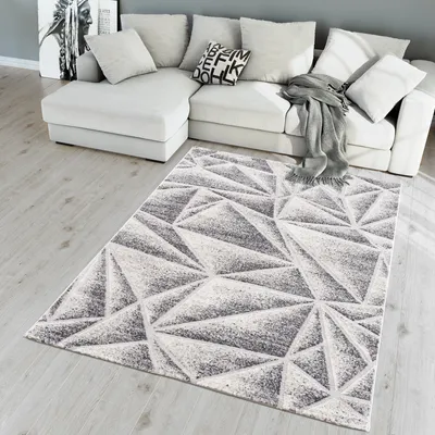Produktbild von Teppich der Serie EVRA in der Farbe Grau, rechteckig, 80x300 cm für den Innenbereich