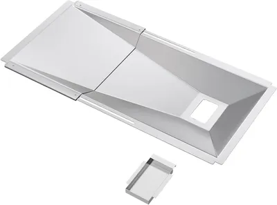 Productafbeelding van Verstelbare Vetbak - Druppelpan Grill - Barbecue Onderhoud - Uitschuifbaar Ontwerp - 23.6-31.5 inch - Zilver