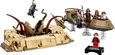 Produktbild von LEGO Star Wars: Die Rückkehr der Jedi-Ritter Wüsten-Skiff und Sarlacc-Grube, Fantasy-Set zum Sammeln und Bauen, Bauspielzeug, Geschenk für Jungen, Mädchen und alle Fans 75396