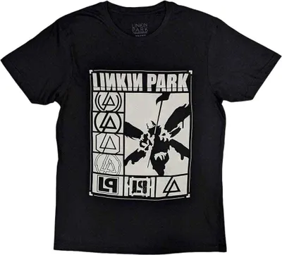 Obrázek produktu pro Linkin Park Logos Rectangle Black XL Tričko