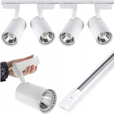 Produktbild von Decorya 4x LED Schienenstrahler Set Weiß tralweiß