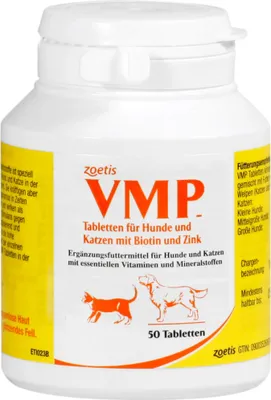 Immagine prodotto di Compresse VMP per cani e gatti con biotina e zinco, 50 compresse
