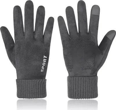 Obrázek produktu pro Pánské rukavice SP-21581 - Šedá | Dotykové a protiskluzové KP21581