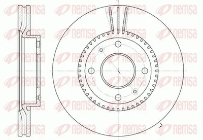 Produktbild von 2x REMSA Bremsscheibe 6668.10 vorne für HYUNDAI SONATA V (NF) 280mm 47 3mm 280mm