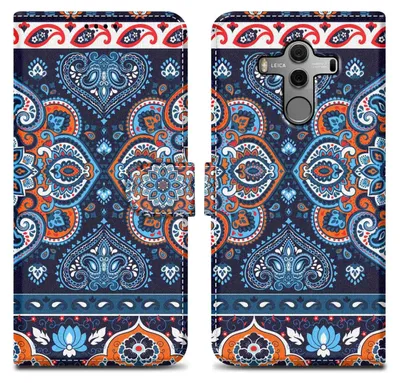 Obrázek produktu pro Cadorabo Protective Case for Huawei MATE 10 PRO Case Design Blue Mobile Case Cover Case Magnetic Case Cover