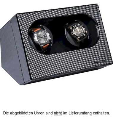 Produktbild von Augusta - Uhrenbeweger für zwei Uhren Carbon Hochglanzoptik - 5569.211