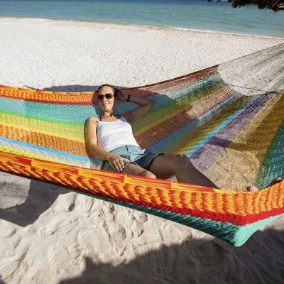 Produktbild von MacaMex dvojitá houpací síť Plus Edition Multicolour Hammock