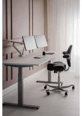 Image de BakkerElkhuizen Bras de moniteur double BNEBFDW ws