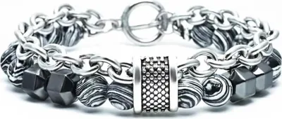Produktbild von GA-34291 Herrenarmband in Schwarz – Modernes Design KP34291