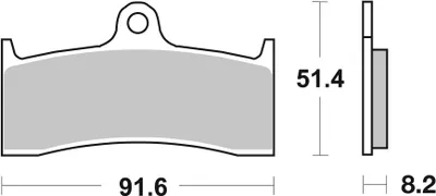Produktbild von Bremsbelag SBS 676RST (Satz pro Scheibe) Road Racing Sinter