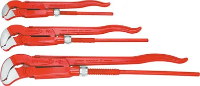 Produktbild von FORMAT Eckrohrzangen-Satz 1"-2" 3-teilig