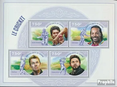 Produktbild von Briefmarken Niger 2014 Mi 3090-3093 Kleinbogen (kompl. Ausg.) postfrisch Kricket
