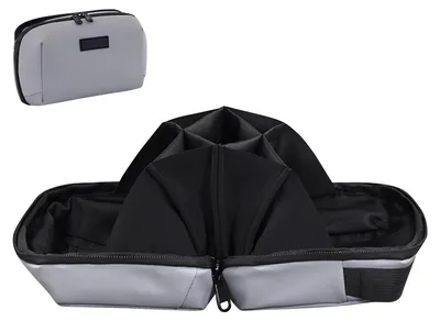 Produktbild von Kabel Organizer Kompakt - Kabel Organizer Tasche - Reißverschlussdesign - Gepolstert - 20 x 13 x 8 cm - Ideal für Reisen - Kabeltasche