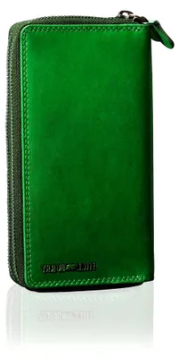 Produktbild von Leder Damen Portemonnaie Arite I Geldbörse I Brieftasche | Geldbeutel Wallet Portmonee mit RFID Schutz aus hochwertigem naturgegerbtem Leder | B 10,5cm x H 20cm x T 3,5cm