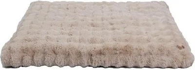 Image de Lit pour chien XXL imperméable pour grands chiens, lit en peluche moelleux, 120 x 90 x 12 cm, beige, hydrofuge, housse amovible, tapis antidérapant pour chien