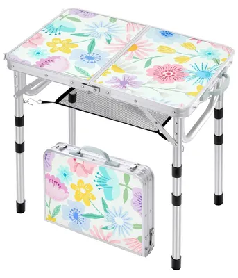 Image de Table de camping pliante de 60 x 40 cm avec hauteur réglable