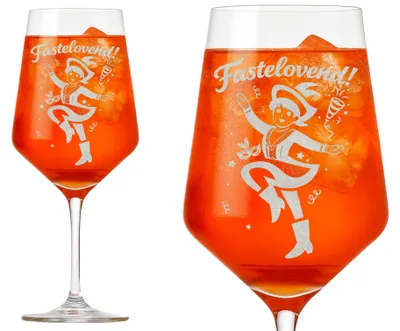 Produktbild von Valhalla Weinglas Fastelovend Gravur 1 Stück 350ml spülmaschinenfest