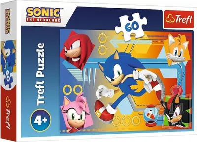 Produktbild von TREFL Puzzle Sonic in Aktion 60 Teile