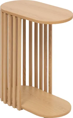 Produktbild von Schmaler Beistelltisch mit Lamellen SLAT, 56 cm