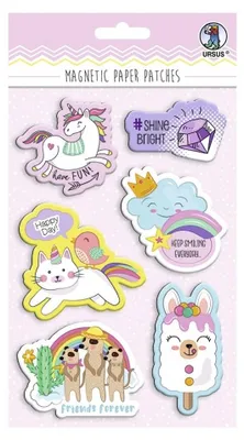 Zdjęcie produktu dla URSUS Magnetic Paper Patches Magic, Wielobarwny, 6 szt.