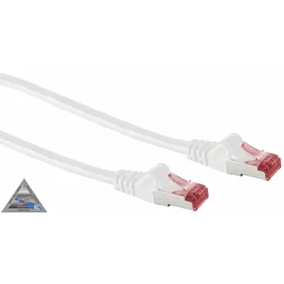 Zdjęcie produktu dla Kabel krosowy kat6A S/FTP PIMF bezhalogenowy biały 15m