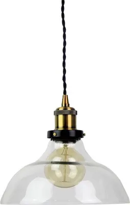 Produktbild von Pendelleuchte aus Metall und Glas Springsteen Bronze
