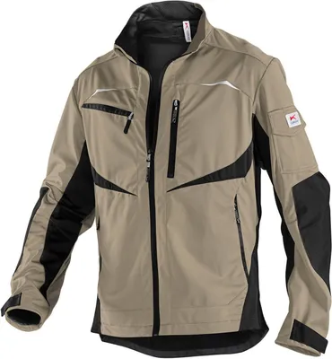 Produktbild von Kübler Practiq Ultrashell Jacke sandbraun/schwarz Gr. S