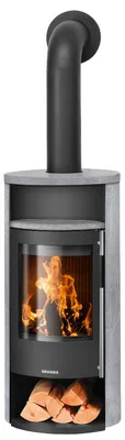 Produktbild von Oranier | Kaminofen | Polar Neo 4 | 5 kW | Stahl Schwarz, Speckstein