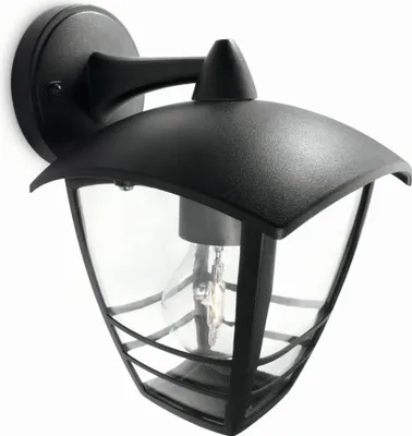 Obrázok produktu pre Philips myGarden 153813016, Vonkajšie nástenné osvetlenie, Čierna, Kov, IP44, Patio, Záhrada, I