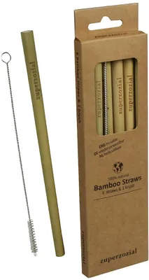 Produktbild von Zupersozial Bamboo Strohhalme