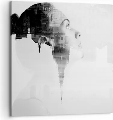Produktbild von Bild auf Leinwand - Leinwandbild - Frau modern - 50x50cm - Wand Bild - Wanddeko - Wandbilder - Leinwanddruck - Bilder - Kunstdruck - Wanddekoration - Leinwand bilder - Wandkunst - AC50x50-3737