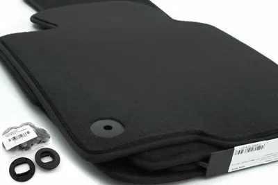 Produktbild von Fußmatten Passend für VW Eos Velours Autoteppich Matten Set 4-teilig Schwarz inkl. Original Befestigung