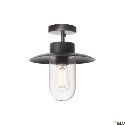 Produktbild von SLV 1000823 MOLAT E27 Outdoor Deckenleuchte anthrazit max. 60W IP44