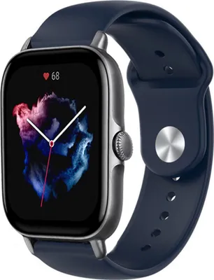 Produktbild von Strap-it Amazfit GTS 3 Sportarmband (Dunkelblau)