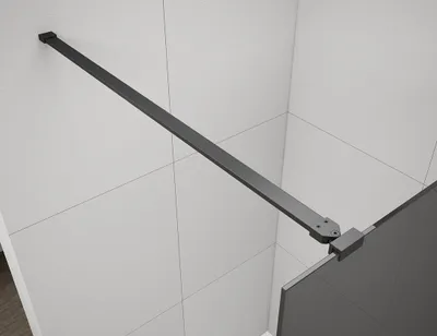 Produktbild von Polysan ESCA Eckstütze für Duschabtrennungen 1200mm, Schwarz matt