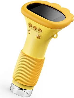 Zdjęcie produktu dla mikroskop ręczny z ekranem 2 cale Mikroskop przenośny 2 MP 100-1000x Zoom Obrazowanie HD w czasie rzeczywistym Mikroskop przenośny z 8 diodami LED Pomarańczowy