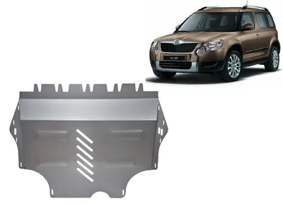 Image de Protection anti-encastrement en aluminium pour le moteur et la boîte de vitesses de la Skoda Yeti