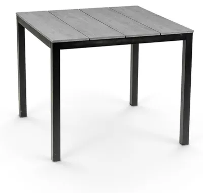 Produktbild von Gartentisch Limasol | 90x90cm | Polywood & Aluminium | Grau
