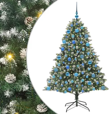 Immagine prodotto di vidaXL Albero di Natale artificiale con 300 LED con supporto verde 180 cm