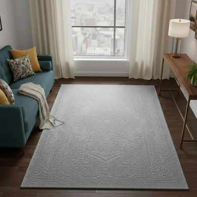 Produktbild von Teppich Wohnzimmer Teppich Schlafzimmer, Flur, Küche Kurzflor Orient Design Vintage Hoch-Tief-Effekt Modern 3D Weich