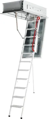 Produktbild von Wippro Dachbodentreppe Eurostep Smart Brandhemmend Lukenmaß 140x70cm