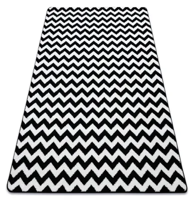 Imagen del producto de Alfombra SKETCH - F561 crema/ - Zigzag blanco 280x370 cm
