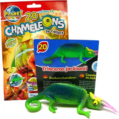Produktbild von Blue Ocean Chamäleons Sammelfiguren 2024 - Planet Wow - Figur 20. Dreihornchamäleon
