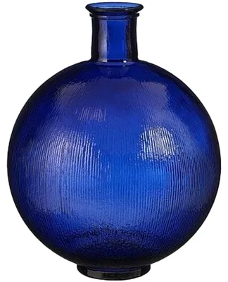 Produktbild von Mica Decorations Gluhbirnenvase - Firenza - d. blau - recyceltes Glas
