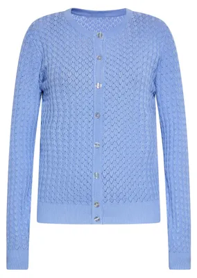 Produktbild von CALEY Damen Strickjacke - Blau, XL