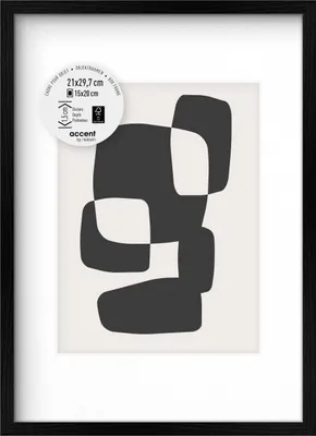 Produktbild von accent by nielsen Holz Bilderrahmen Aura, 21x29,7 cm (A4), Schwarz