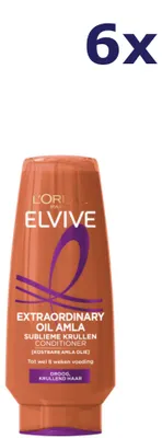 Produktbild von 6x L'Oréal Elvive Cremespülung 200 ml Extraordinary Oil Amla für lockiges Haar