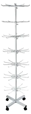 Productafbeelding van Metalen displayrek - Multifunctioneel draairek met 7 niveaus