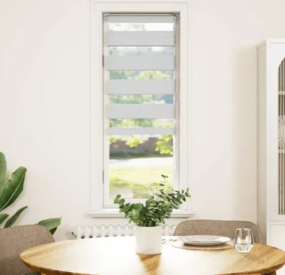 Image de Maison Exclusive - Store double blanc 50 x 150 cm Largeur du tissu 45,9 cm Polyester