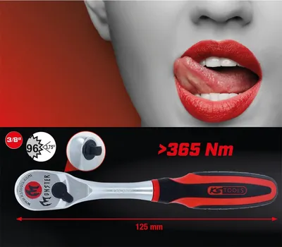 Obrázek produktu pro KS TOOLS Oboustranná ráčna 3/8'' Monster, 100 zubů ( 935.3890 )